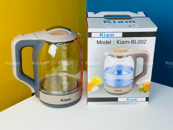 2f8f81611bad62f6b74c56ebba787cd2 (1) Kiam Electric Kettle BL002 Automatically turns Off – Automatic Over Heat Protection (1.8 L)
