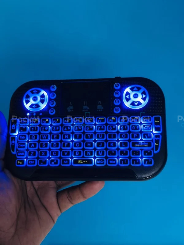 GearUP MK20 2.4GHz + Wireless Dual Mode RGB Backlit Rechargeable Mini Portable Keyboard With Touchpad