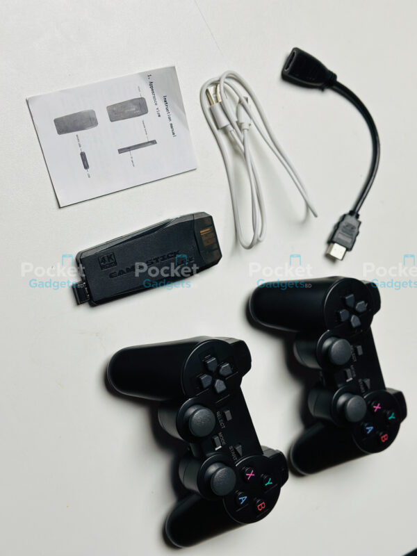 64GB Built-in 20000 Games Stick 2 Wireless controller gamepad 4K HD Video game Console