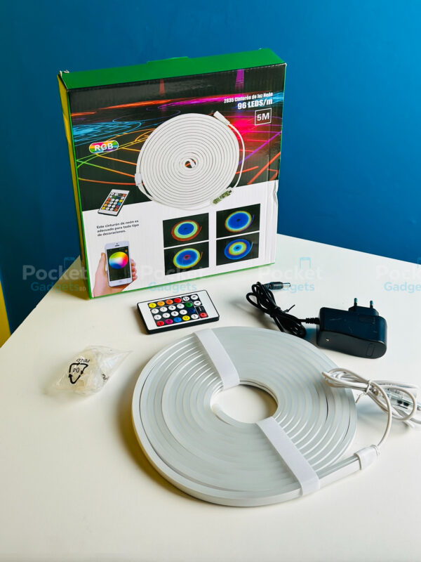 GearUP NRGB50, GearUP Neon Light, RGB Neon Light, 5 Meter Neon Light, App Control Neon Light, Remote Control Neon Light, Smart LED Neon Light, Decorative Neon Light, Home Decoration Light, Flexible Neon Strip Light