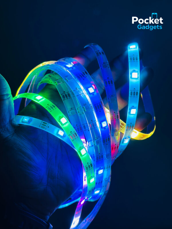 GearUP SL50W Waterproof 5 Meter RGB Strip Light with App and Remote Control (Music Sync)