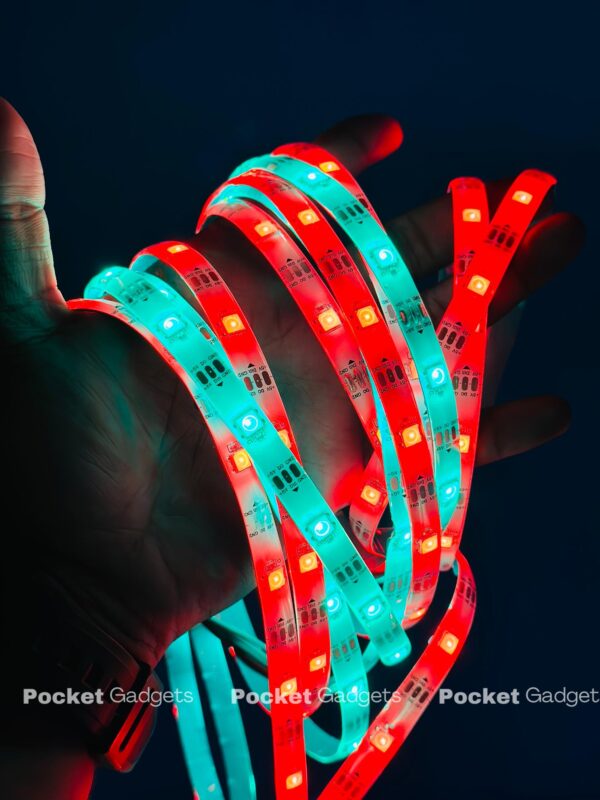 GearUP SL50W Waterproof 5 Meter RGB Strip Light with App and Remote Control (Music Sync)