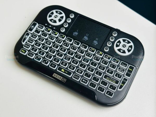 GearUP MK20 2.4GHz + Wireless Dual Mode RGB Backlit Rechargeable Mini Portable Keyboard With Touchpad