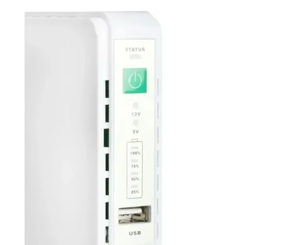 SKE POE 432P Mini DC UPS 25Watt 5v 9v 12v & PoE support 15/24v – 10400MAH