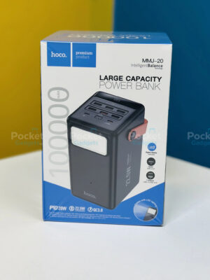 Hoco MMJ-20, Hoco Power Bank, 100000mAh Power Bank, 22.5W Fast Charging Power Bank, High Capacity Power Bank, Portable Power Bank, USB Power Bank, Quick Charge Power Bank, Travel Power Bank, Mobile Power Bank