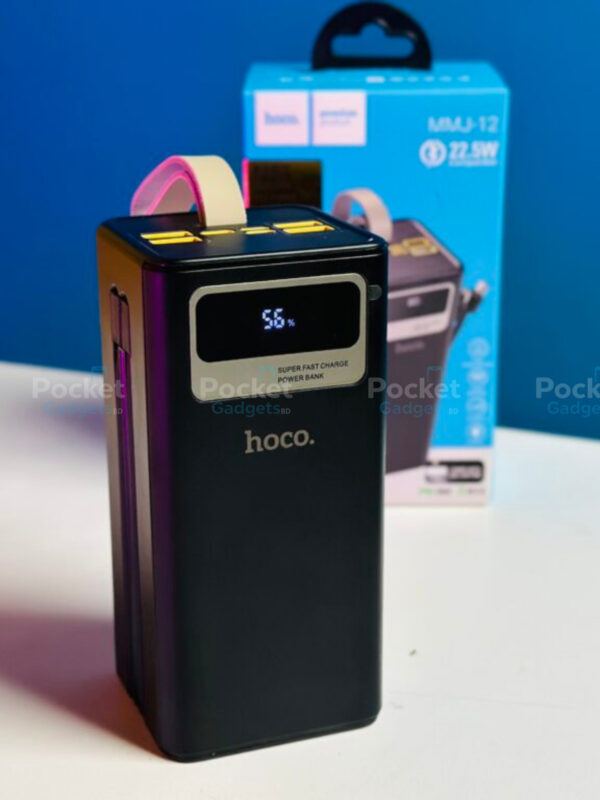 Hoco MMJ-12 50000mAh 22.5W Fast Charging Power Ban Hoco MMJ-12, Hoco Power Bank, 50000mAh Power Bank, 22.5W Fast Charging Power Bank, High Capacity Power Bank, Portable Power Bank, USB Power Bank, Quick Charge Power Bank, Travel Power Bank, Mobile Power Bank