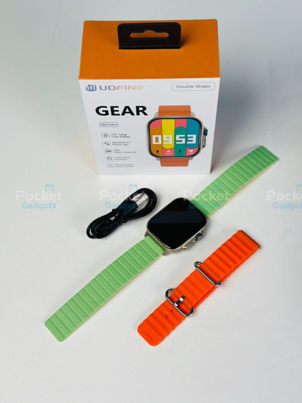 Udfine Watch Gear Smartwatch – Black,Blue,Orange Color.