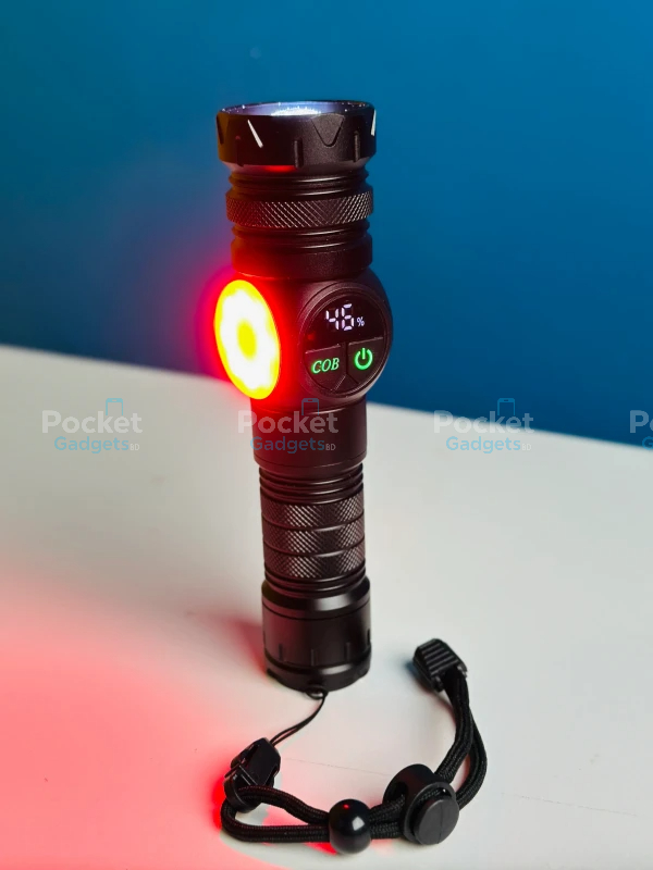 1nVpx2KjxUaQdn5kybMW90SsL8s0uOsxtQlMF8kH GearUP K60 Rechargeable Flashlight 10W COB + LED Torchlight