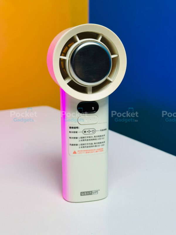 GearUP M57 Cooling Handheld Fan GearUP M57, GearUP M57 Cooling Fan, GearUP M57 Price in BD, Handheld Cooling Fan Bangladesh, Rechargeable Mini Fan with Ice Cooling, GearUP Portable Fan BD, M57 Turbo Fan Review, Best Handheld Fan for Summer, Pocket Gadget BD, GearUP M57 White/Blue
