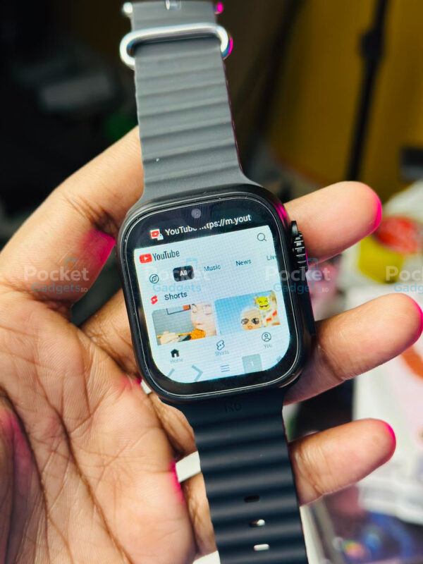 Ultra S9 Android 4g Smartwatch With Dual Camera 1GB/16GB – (Body Color-Golden with double Straps)