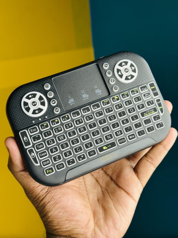 GearUP MK20, Mini Wireless Keyboard, RGB Backlit Keyboard, Rechargeable Mini Keyboard, Mini Keyboard with Touchpad, Wireless Keyboard Price in BD, Smart TV Keyboard BD, Portable RGB Keyboard, 2.4GHz Wireless Keyboard, Pocket Gadget BD, GearUP MK20 Price