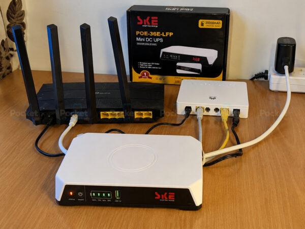 SKE POE-36E-LFP 20,000mAh Mini DC UPS – 36W High Power Backup with LiFePO4 Battery (5V/9V/12V 3A) SKE POE-36E-LFP 20,000mAh Mini DC UPS – 36W High Power Backup with LiFePO4 Battery (5V/9V/12V 3A)