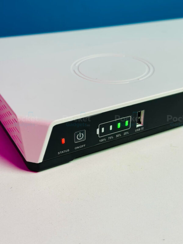 SKE POE-36E-LFP 20,000mAh Mini DC UPS – 36W High Power Backup with LiFePO4 Battery (5V/9V/12V 3A)