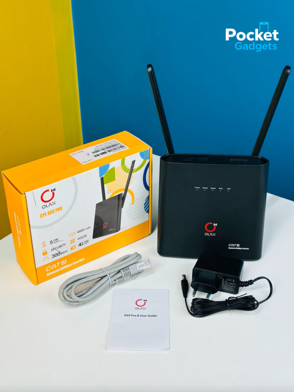 OLAX AX9 Pro, OLAX AX9 Pro Price in BD, 4G SIM Router with Battery Bangladesh, OLAX 300Mbps WiFi Router, 4000mAh Battery Router BD, Best 4G Router for Home Office, OLAX AX9 Pro Review, Portable 4G LTE Router BD, SIM Supported WiFi Router Bangladesh, Pocket Gadgets BD