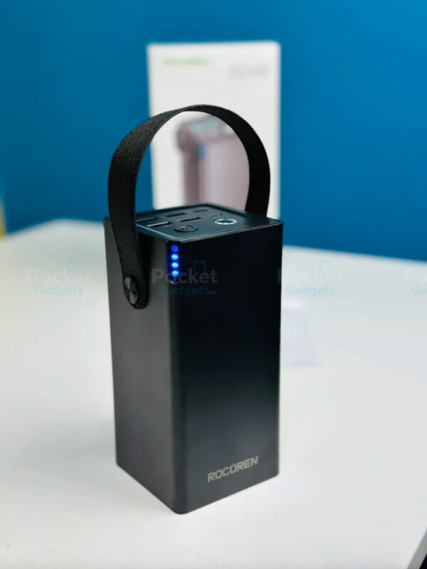 Rocoren 50,000mAh 22.5W Power Bank With Fast Charging 6 Ports USB + Type-C Powerbank With Flashlight