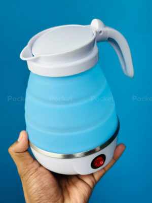 Foldable Travel Electric Kettle-Blue Color