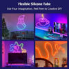 5m Longitud IC-RGB LED Neon Rope Strip Light