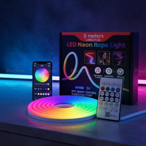 5m Longitud IC-RGB LED Neon Rope Strip Light