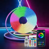 5m Longitud IC-RGB LED Neon Rope Strip Light