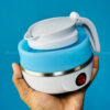 Foldable Travel Electric Kettle-Blue Color