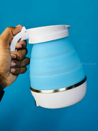 Foldable Travel Electric Kettle-Blue Color