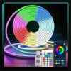 5m Longitud IC-RGB LED Neon Rope Strip Light