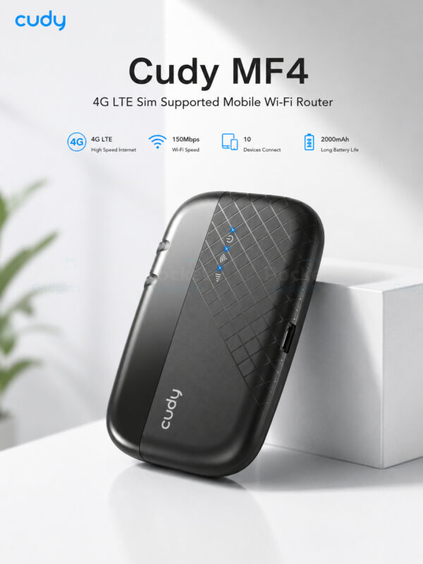 Cudy MF4 4G LTE Sim Supported Mobile Wi-Fi Router