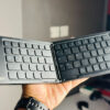 IMG_0395 GearUP B023 Rechargeable Ultra Slim Folding Pocket Bluetooth Keyboard