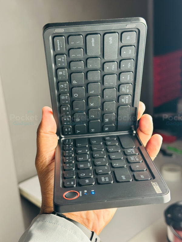 IMG_0409 GearUP B023 Rechargeable Ultra Slim Folding Pocket Bluetooth Keyboard