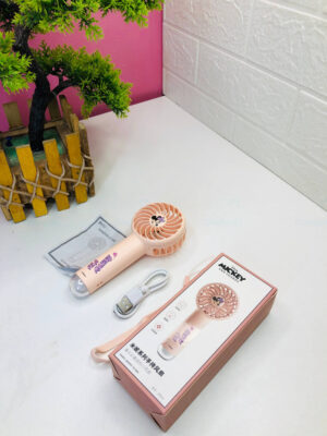 Mini Handheld Rechargeable Fan (Pink Edition)